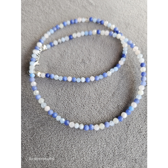 Naszyjnik z kamieni niebieskich